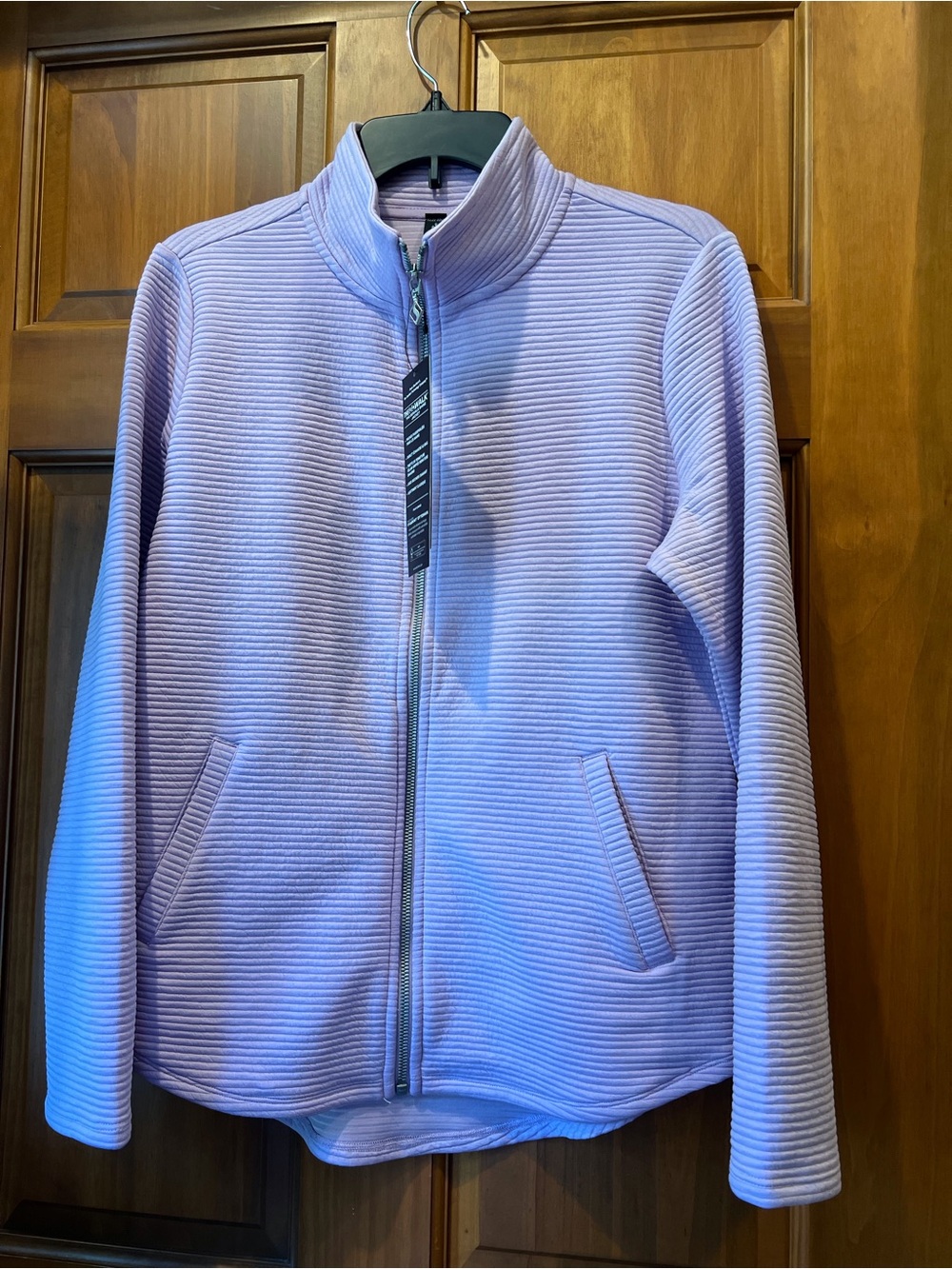 Skechers Go Walk textured Lavender Ribbed Zip-Up Jacket